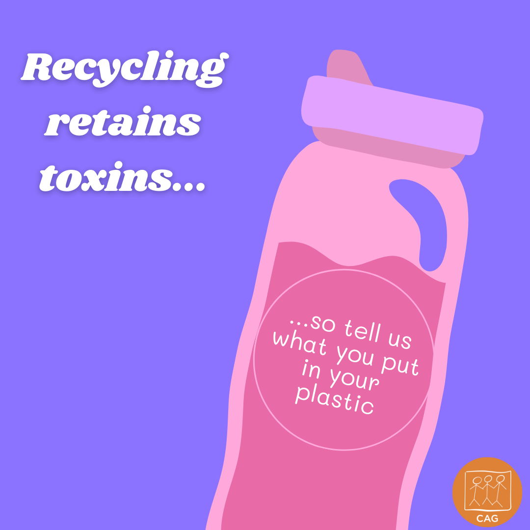 Social Media Poster: Stop Poisoning your plastics | CAG